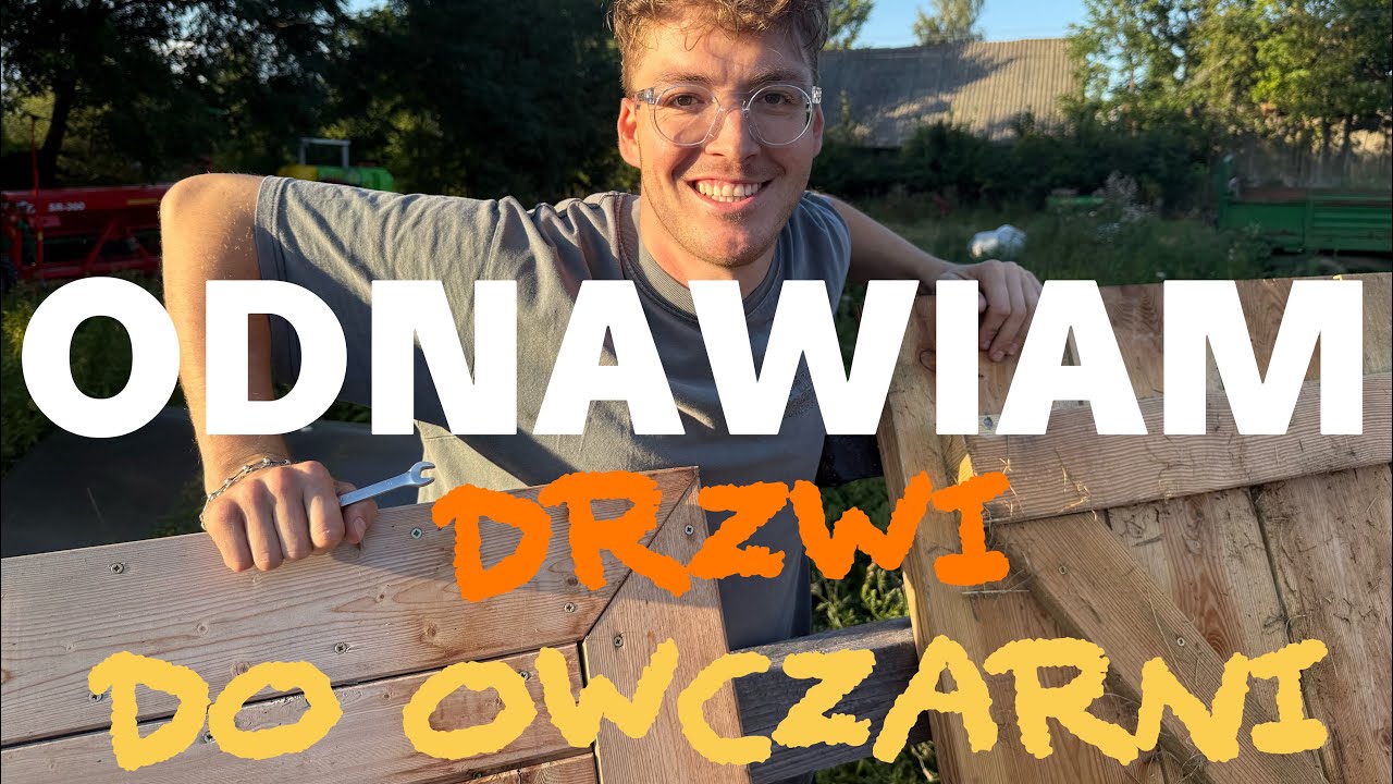 Stara chata na wsi: Odnawiam drzwi w owczarni! 😄🐑