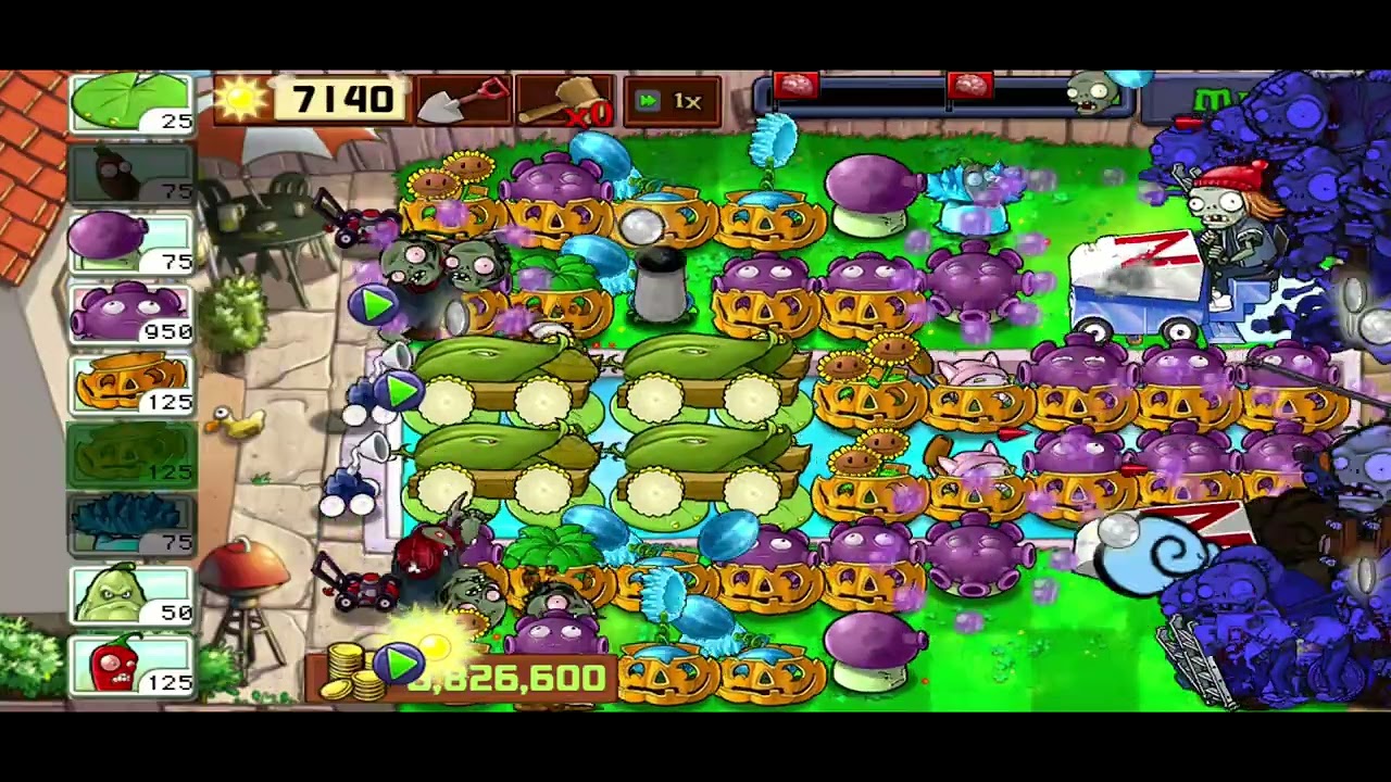 Plants vs Zombies Levels 790--800 Survival Endless Strategy 1 continues..
