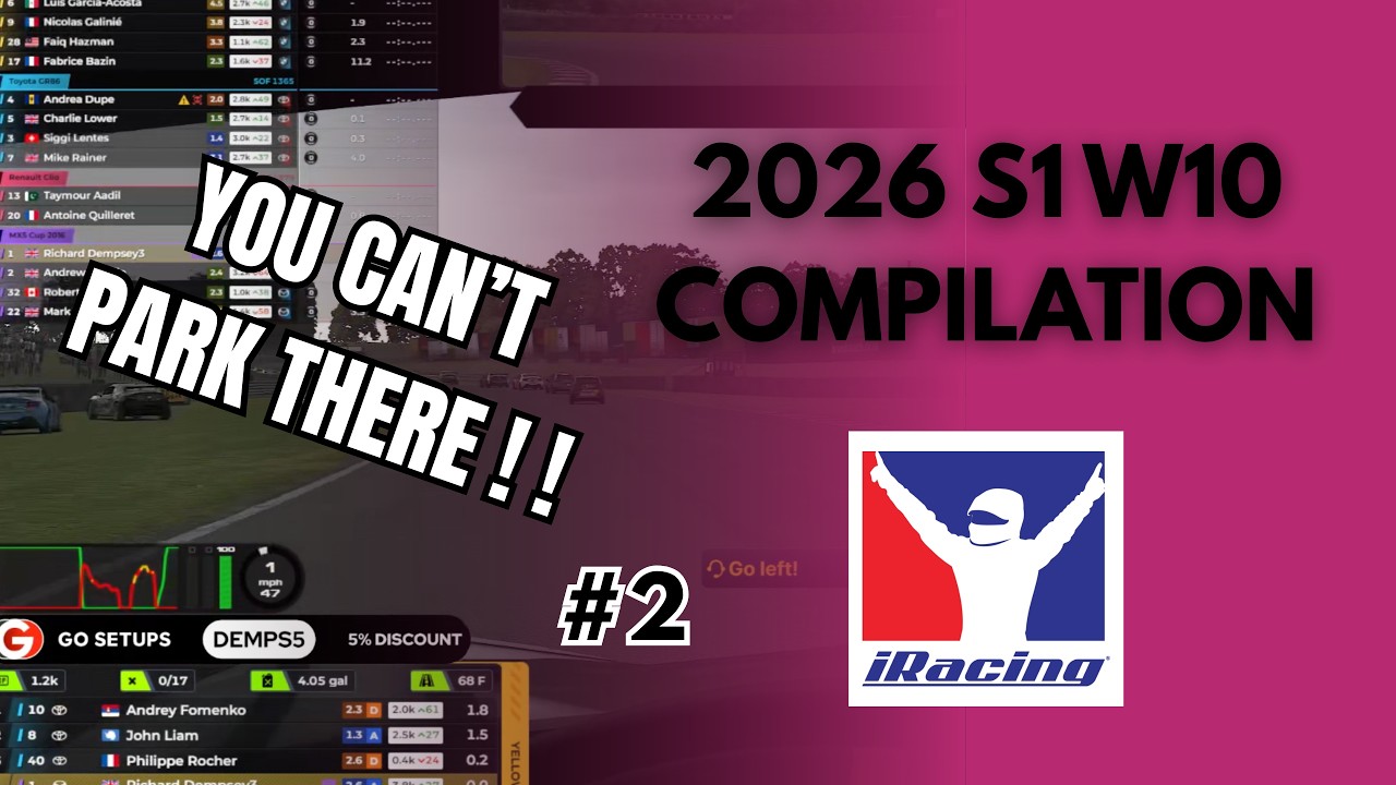 iRacing Season 1 Week 10 2026 #2 – Crash Compilation | Wrecks, Saves & Incidents