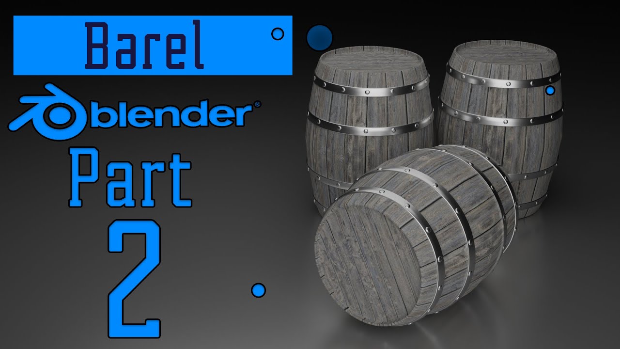 Деревянная бочка в  Blender 3D,Уроки  для новичков