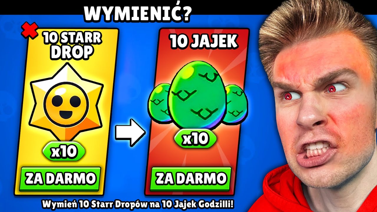 Czy MOŻNA WYMIENIĆ… ⚠️ (x10 STARR DROP) na (x10 NOWE JAJKA) 🤑 *ZA DARMO* OPENING ‼️ w Brawl Stars! 😱