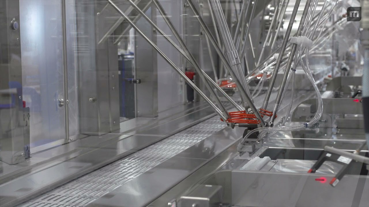 MULTIVAC Automated Robotic Packaging Line Solution for Medical Products - Syringe Needles