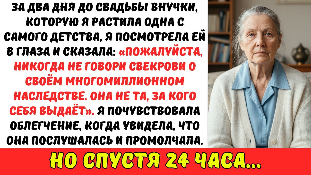 Я вырастила ВНУЧКУ одна и попросила её СКРЫТЬ миллионное наследство от СВЕКРОВИ…