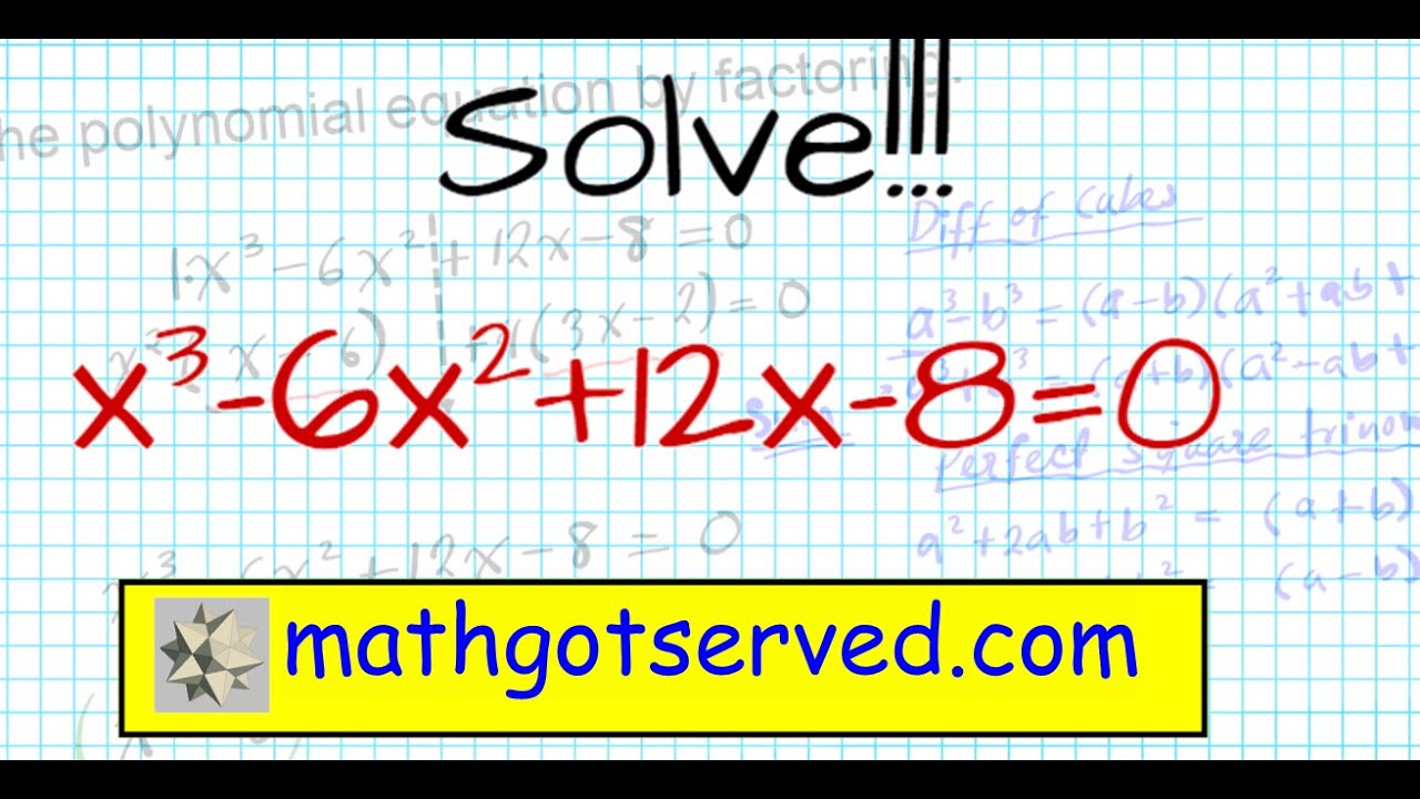 How to solve Higher Degree Polynomials  4 terms factoring Algebra 2   Real Roots mathgotserved