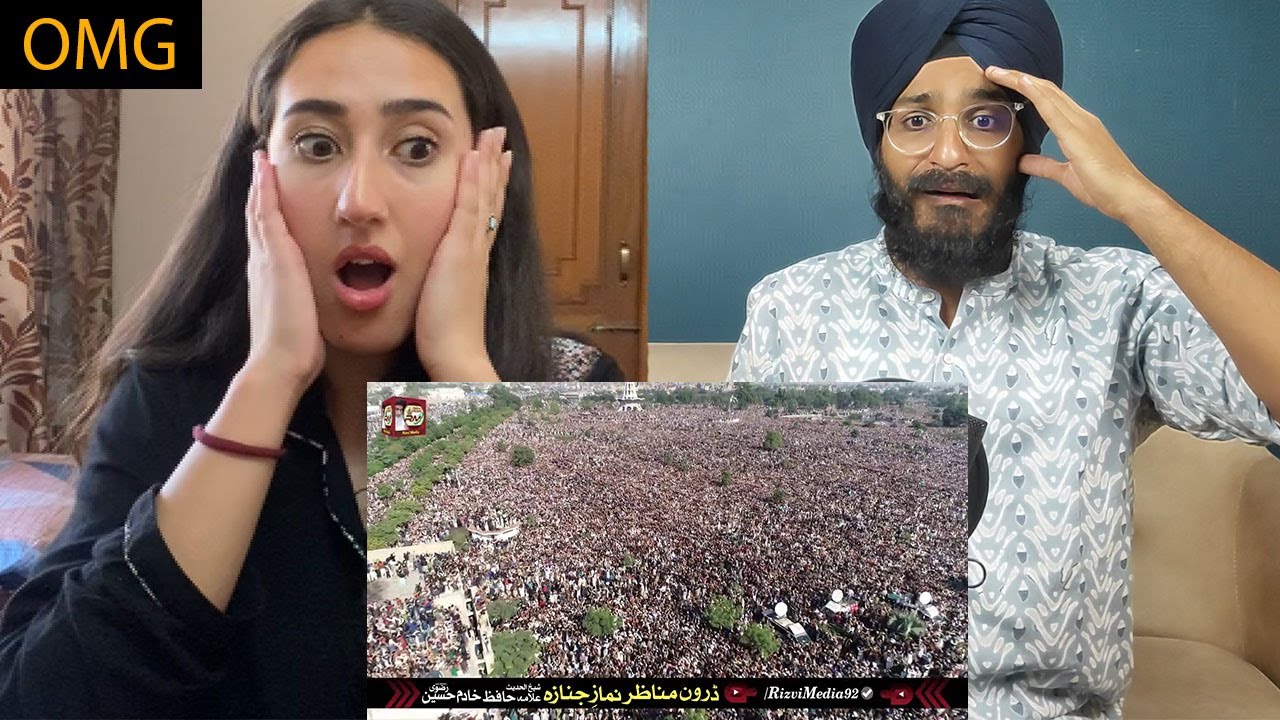 Indian Reaction to Namaz E Janaza Drone View Of Allama Khadim Hussain Rizvi | Khadim Hussain Janaza
