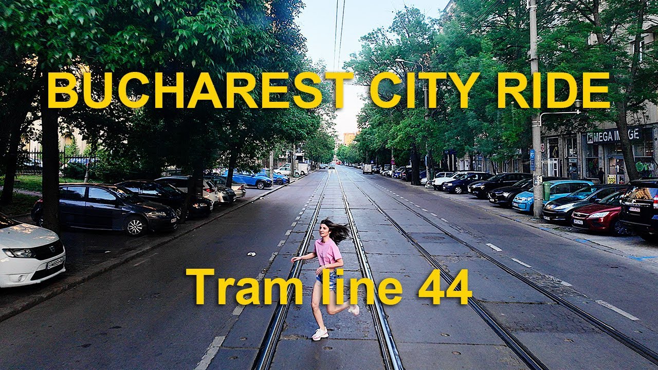Bucharest 4K city ride / Tram line 44