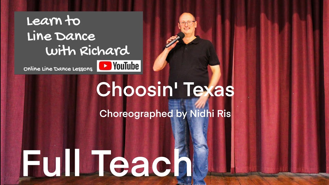 Урок линейных танцев для начинающих № 207 - Choosin' Texas - Часть 1 - Полное обучение