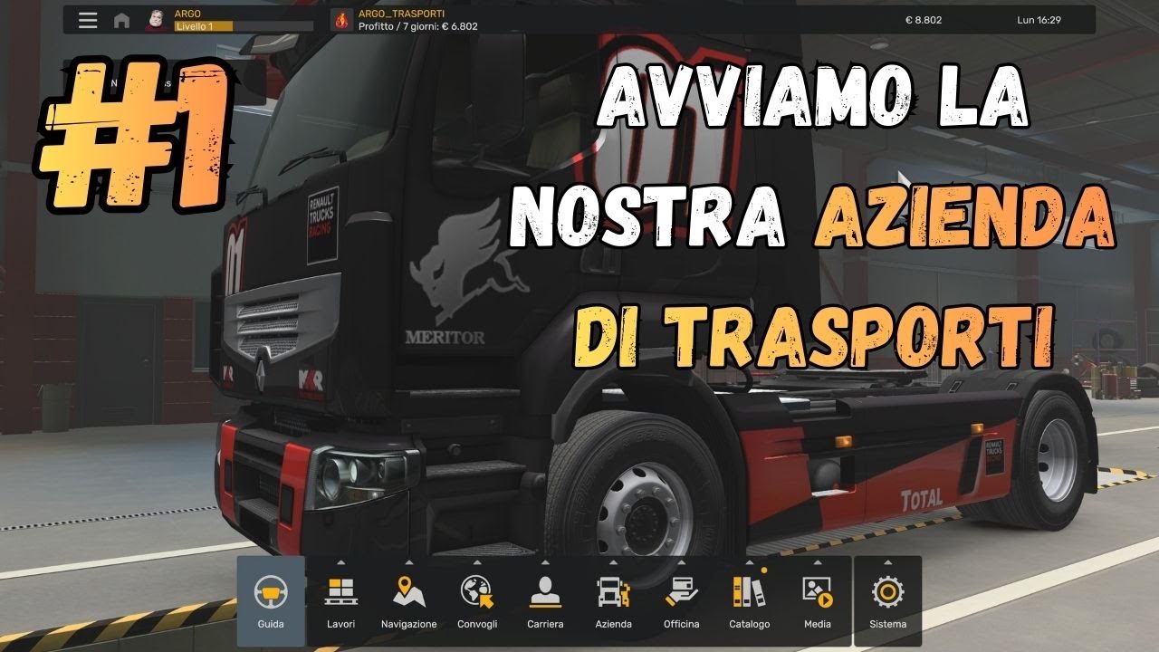 Euro Truck Simulator 2 - [GAMEPLAY ITA] - AVVIAMO LA NOSTRA AZIENDA DI TRASPORTI - [1]