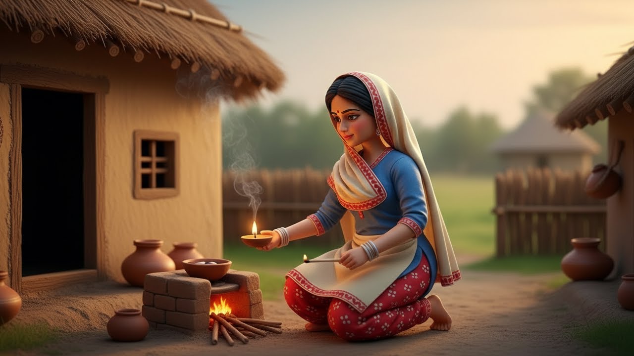 Mainiture doll daily routine | tiny indian kitchen village life #villagelife
