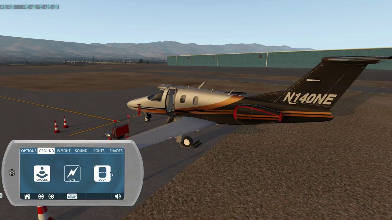 Aerobask Eclipse 550 for  X-Plane from Santa Barbara to Las Vegas