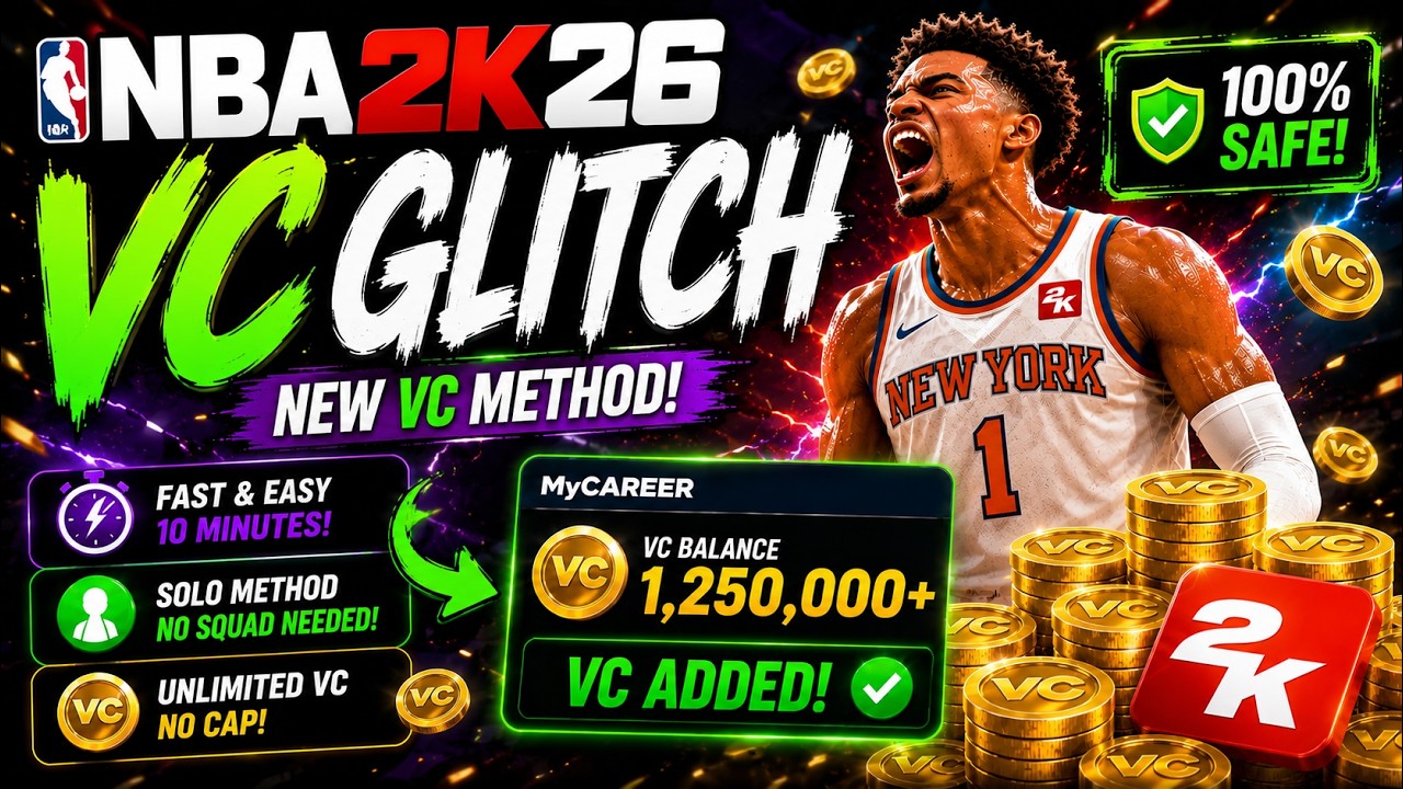 NBA 2K26 VC Glitch 🏀*STILL WORKING* Unlimited VC Method After Patch 2026