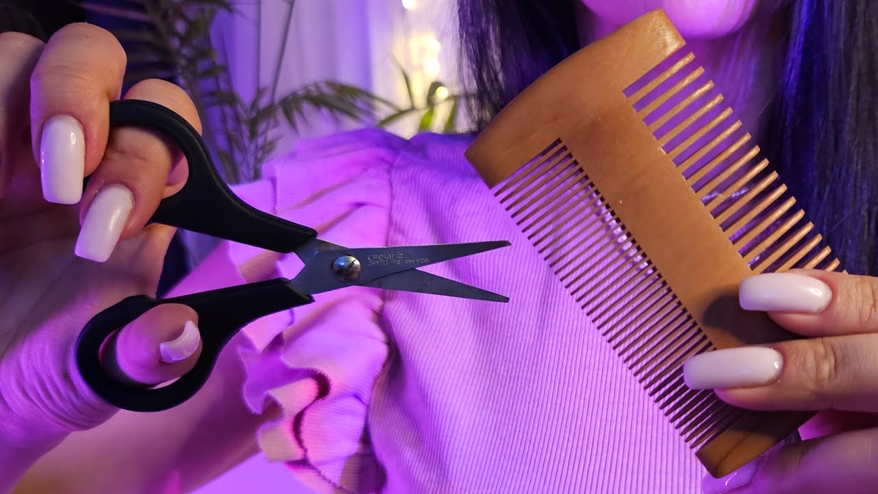 ASMR Relaxing Hair Sounds | Brushing & Scalp Care 🌿