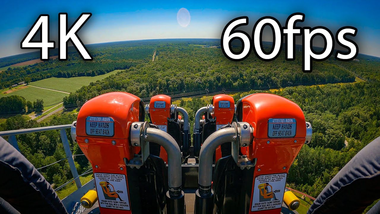 Intimidator 305 back seat on-ride 4K POV @60fps Kings Dominion