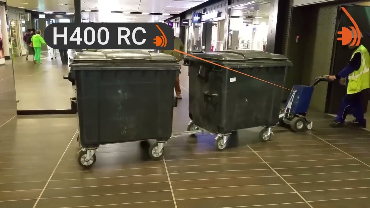 Afvalcontainer trekken H400 vuilnisbak