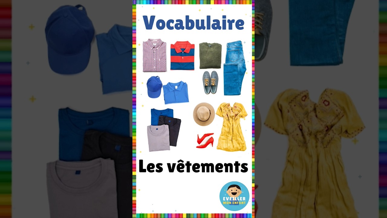 Vocabulaire : les v&ecirc;tements || Fran&ccedil;ais #eme #vocabulaire  #fran&ccedil;ais #v&ecirc;tements #vetements