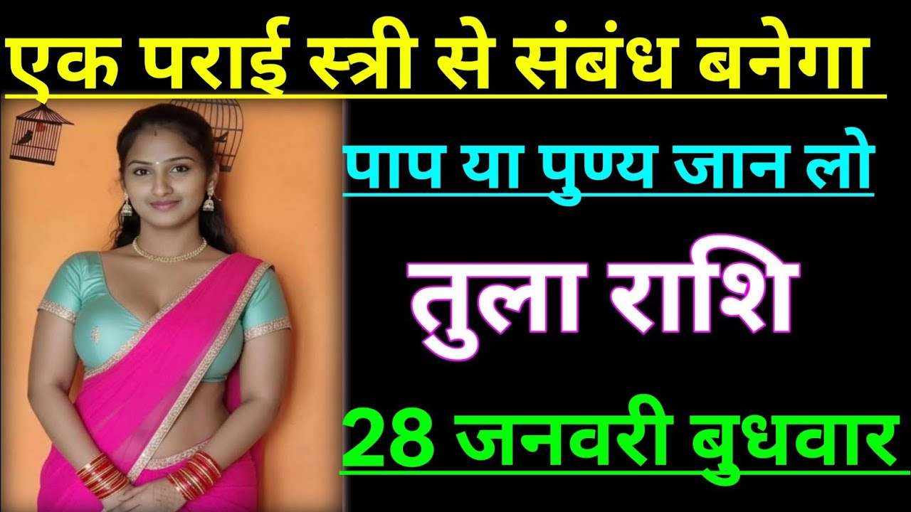 तुला राशि एक पराई स्त्री से संबंध बनेगा पाप या पुण्य जान लो/TULA RASHI,LIBRA ♎