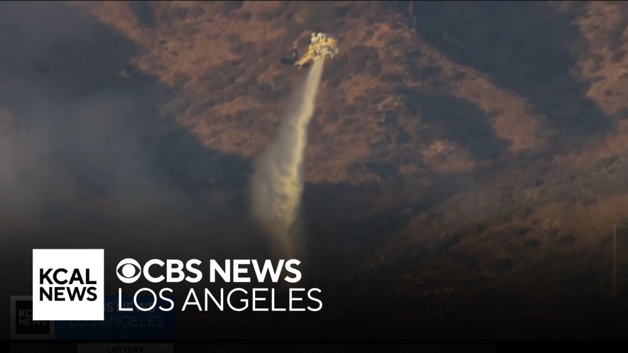 Firefighters battle four-acre brushfire in Sylmar