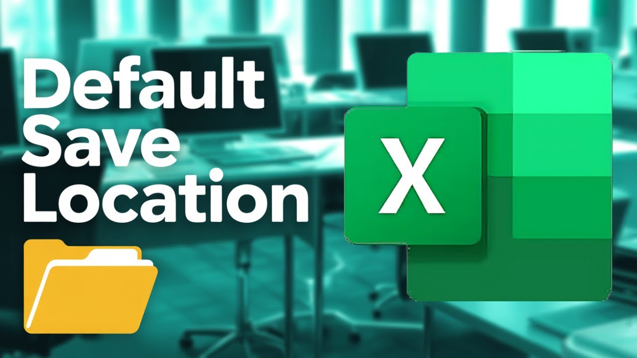 How to Change the Excel default save location - Save to Computer not OneDrive!
