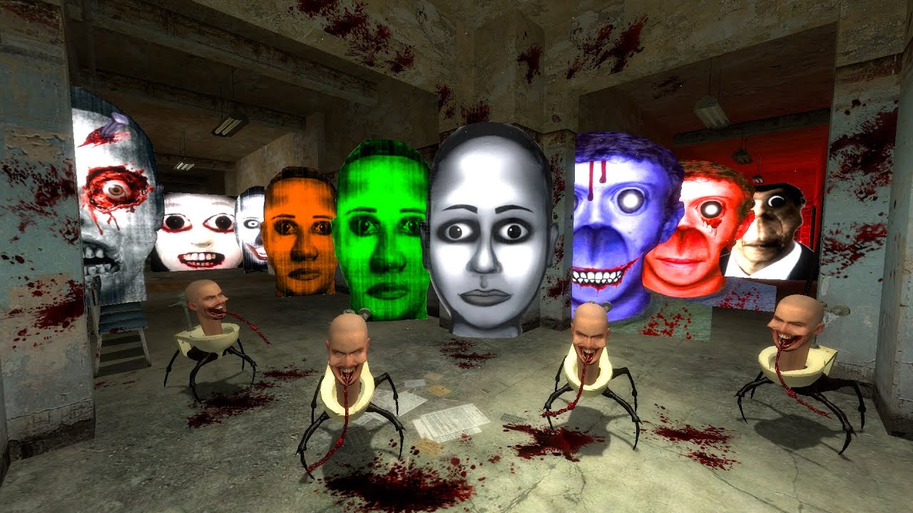 Obunga, Selene Delgado, Zukkunga, Skibidi Toilet, Nico's Nextbot in Abandoned Building | GMOD