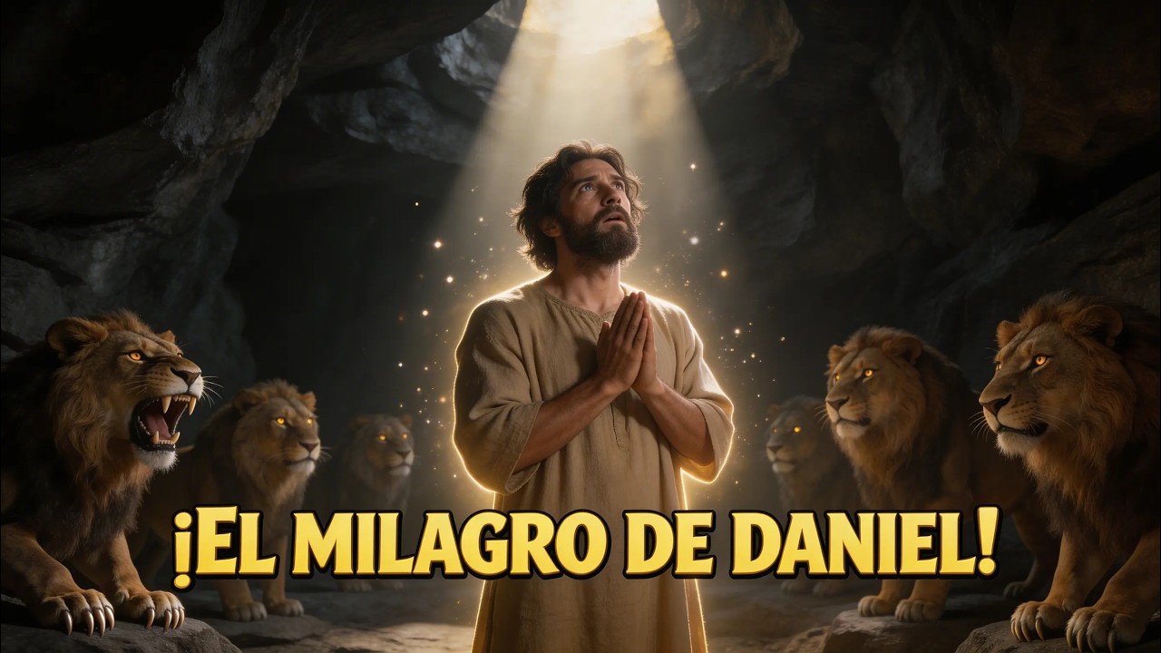 Lo arrojaron a los leones… pero ocurrió un milagro#Daniel#DanielYLosLeones#HistoriasBiblicas#biblia