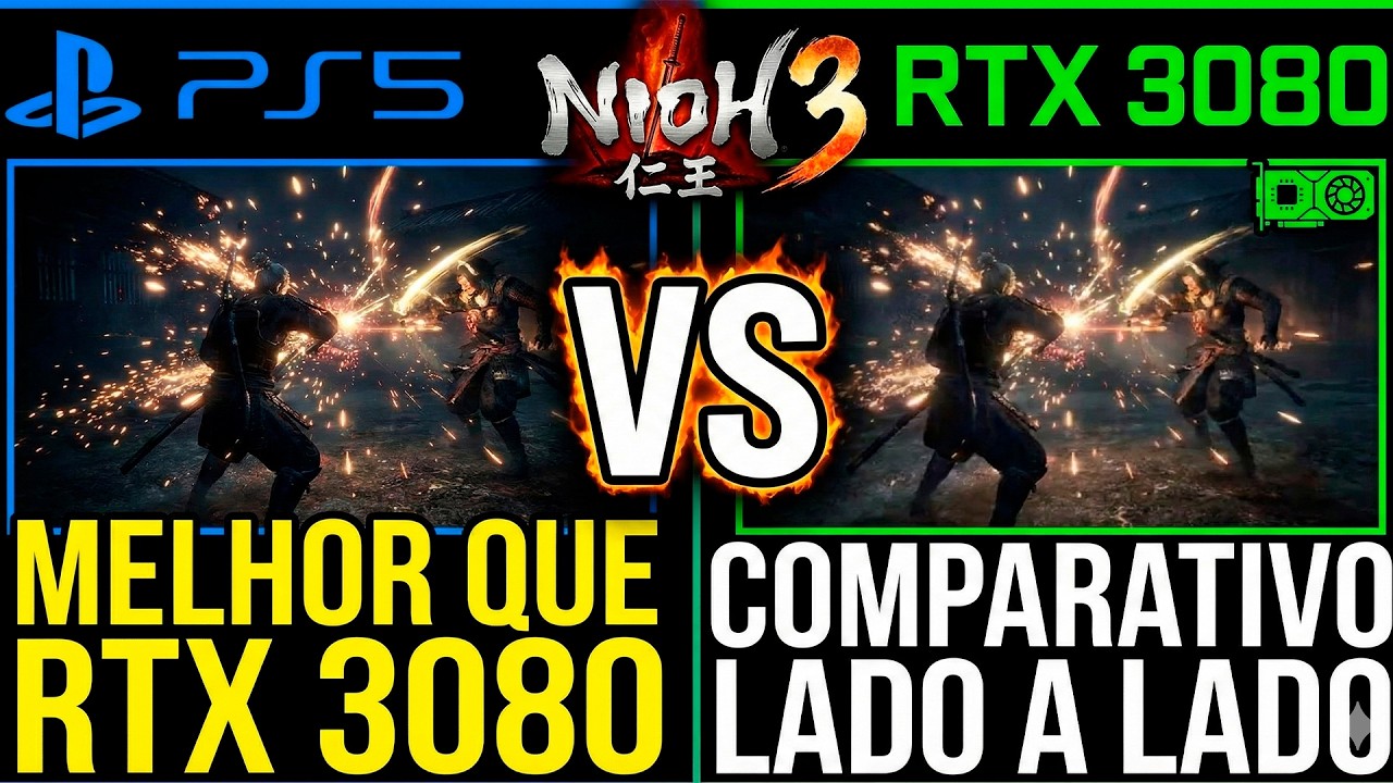 PS5 SUPERA A RTX 3080 em NIOH 3? Comparativo Gráfico Lado a Lado!