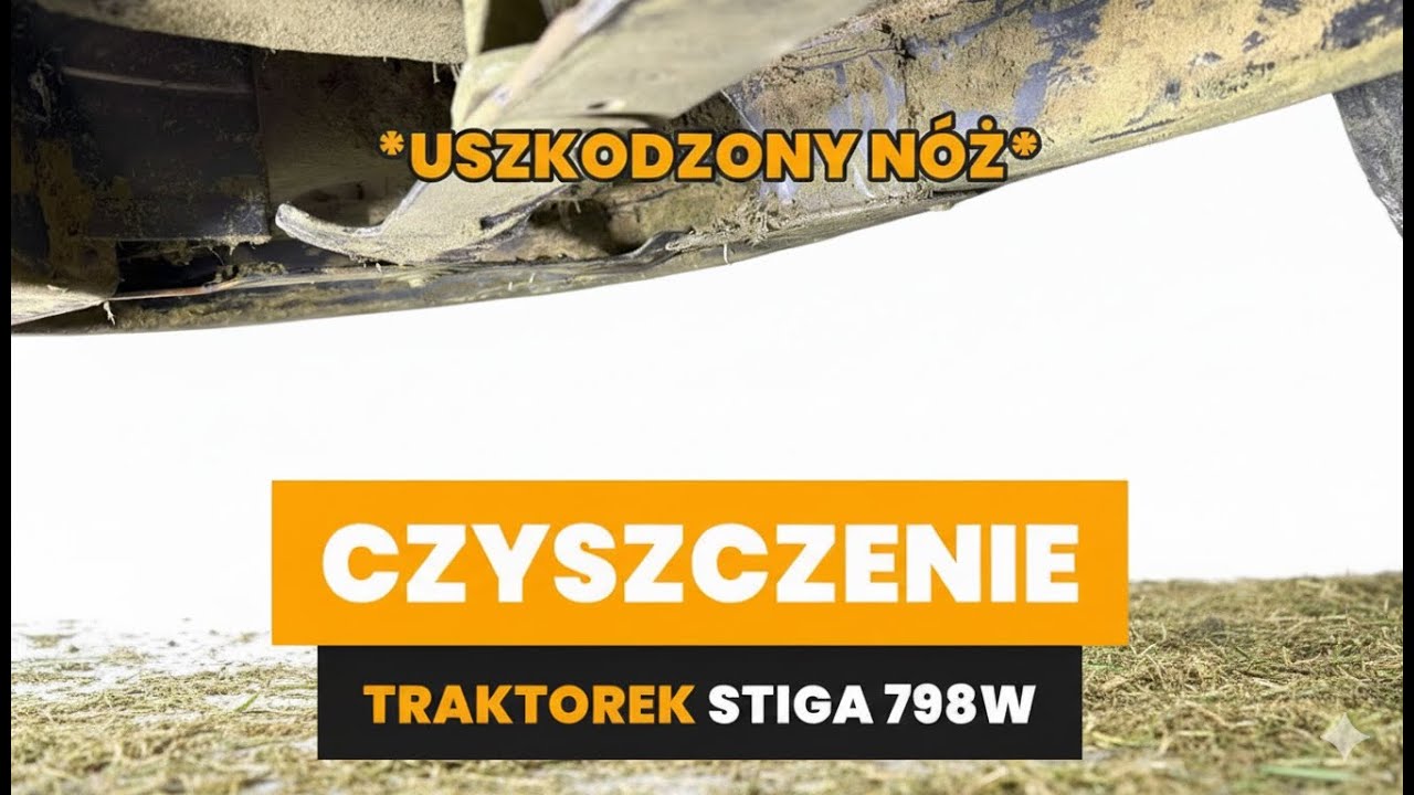 Czyszczenie kosiska w traktorku, w domowych warunkach bez podnośnika - ZR&Oacute;B SAM - STIGA 798 W