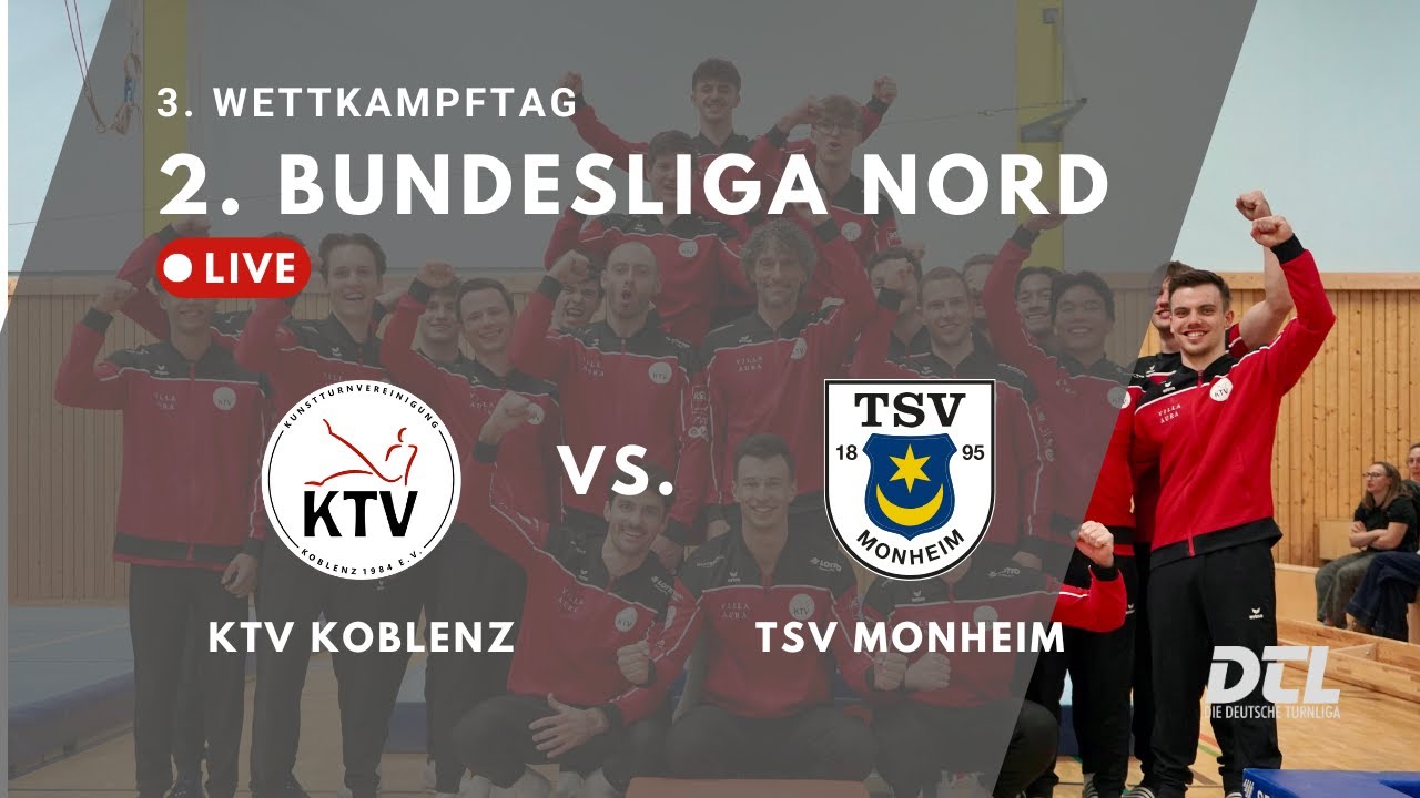 LIVE | 2. Bundesliga NORD: KTV Koblenz - TSV Monheim