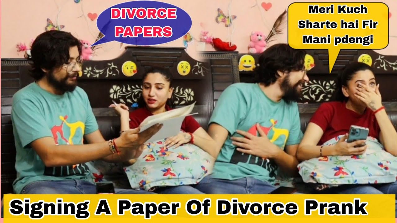 Divorce Sign Kardia || Rkhi Kuch Shart || Preeti Gets Emotional || Prank On Wife 🫢 || Miss You Bhai🙏