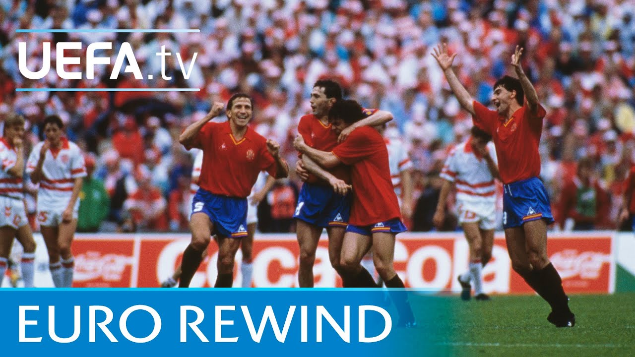 EURO 1988 highlights: Spain 3-2 Denmark