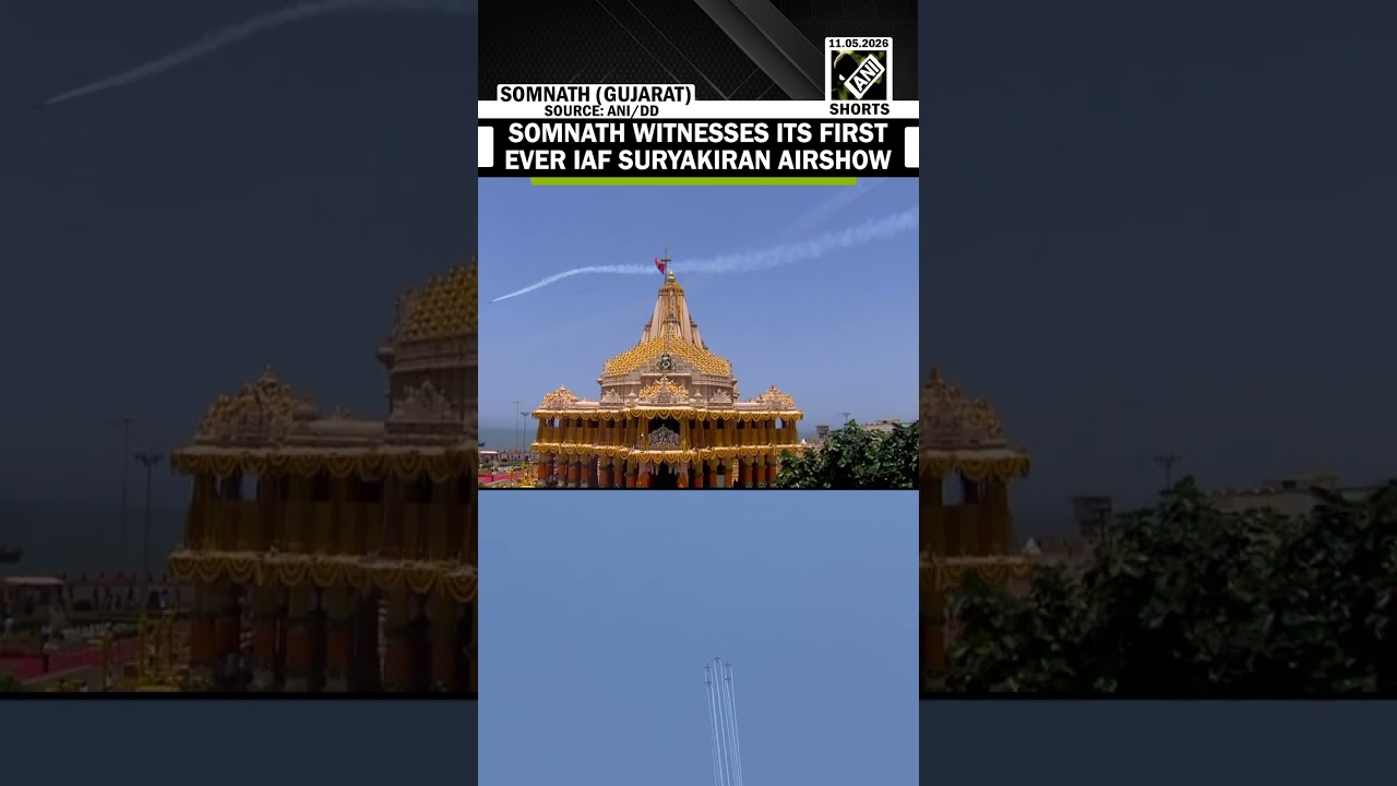 Watch! Somnath witnesses its first ever spectacular IAF airshow on Somnath Amrut Mahotsav