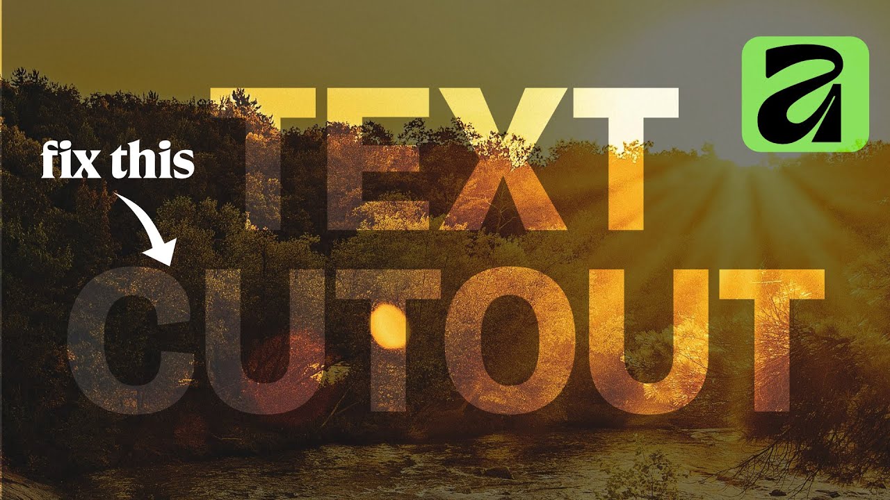 Improve your text cut out visibility with a simple step in Affinity Canva