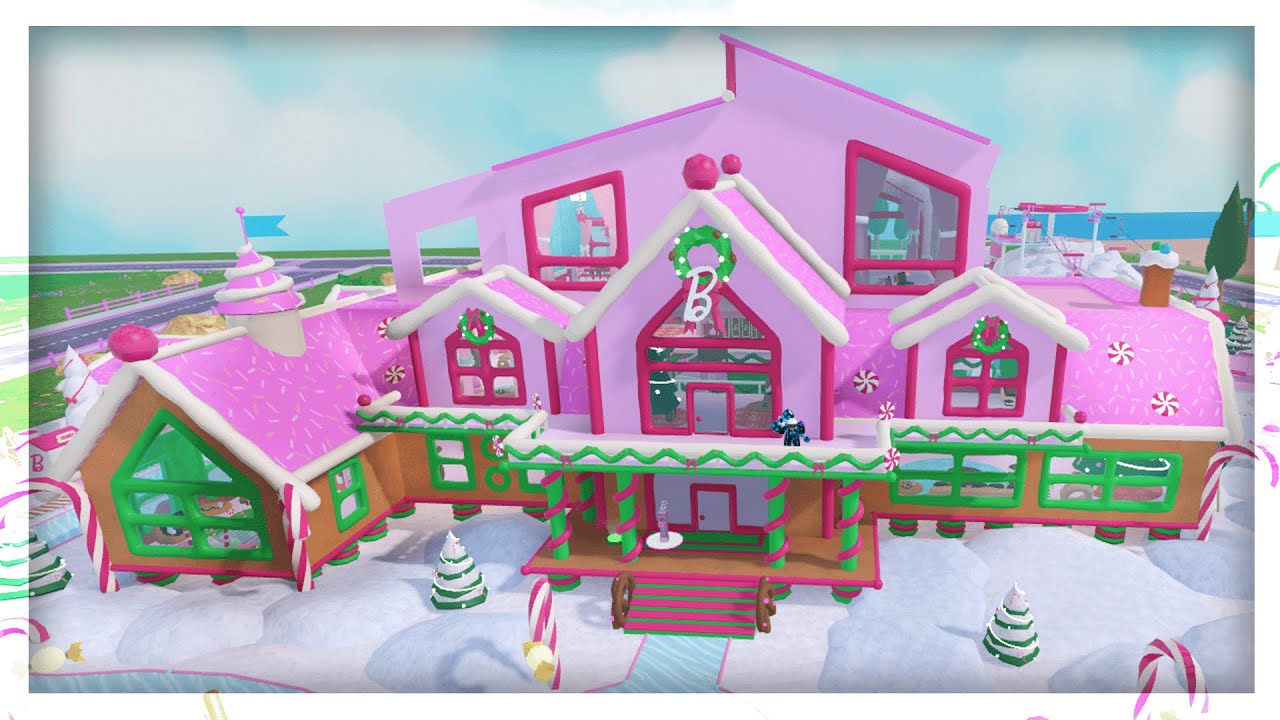 Barbie DreamHouse Tycoon 🎄, Building 86%, House! in Roblox.