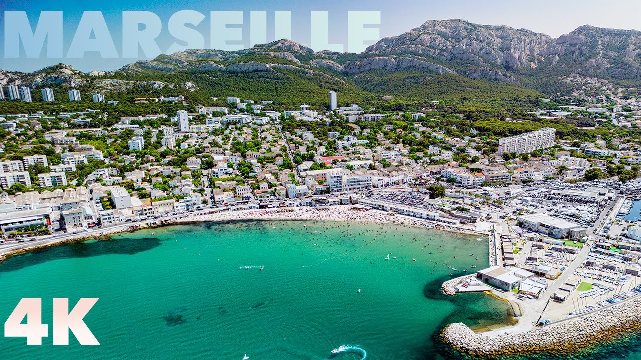 Aerial View of Marseille, France by Drone in 4K UltraHD 🇫🇷