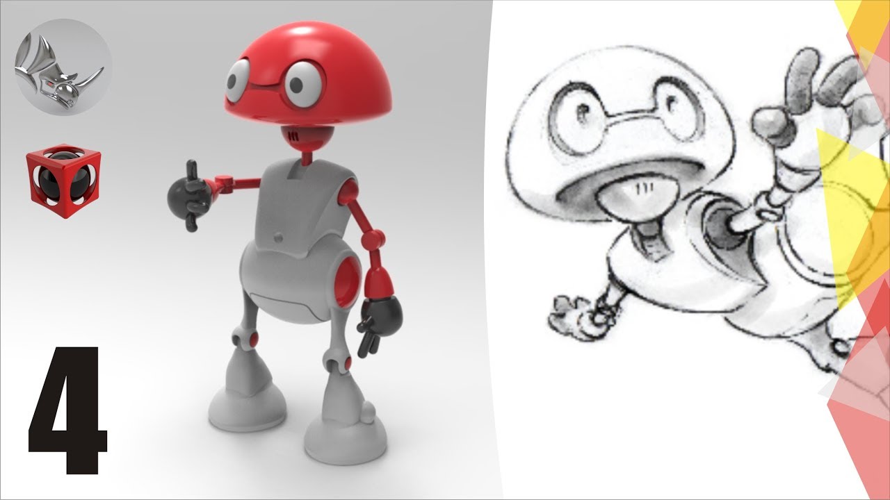 Tutorial Rhino 3D | Modelar un Robot en Rhino (4/15)