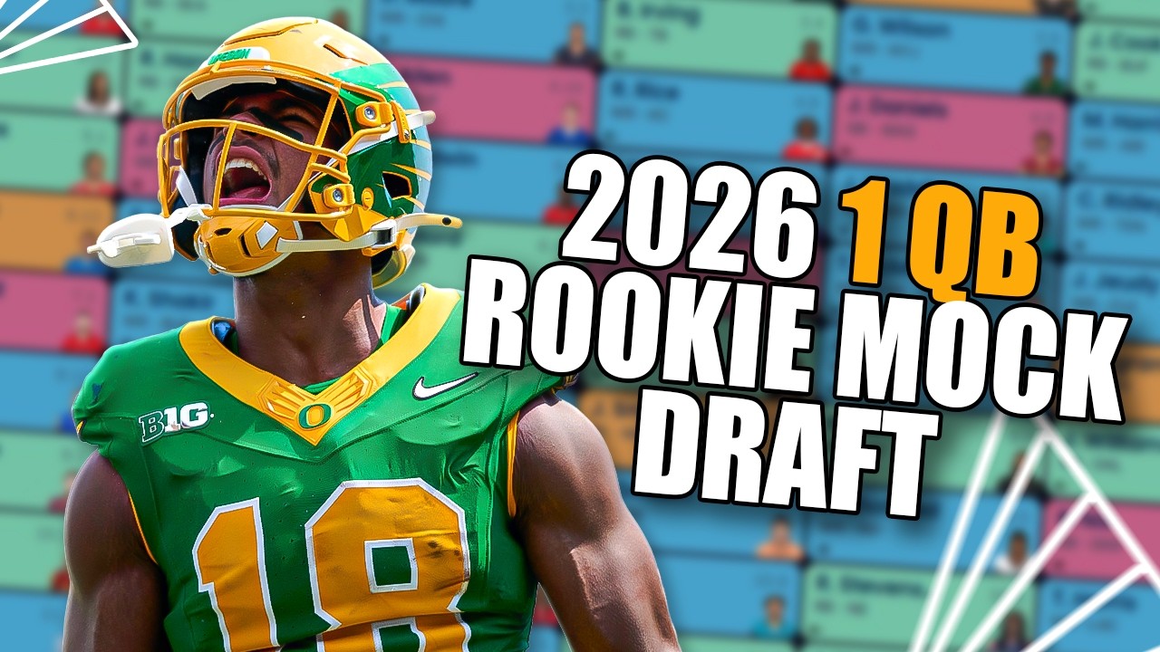 2026 1 QB Rookie Mock Draft! I 2026 Dynasty Draft Strategy