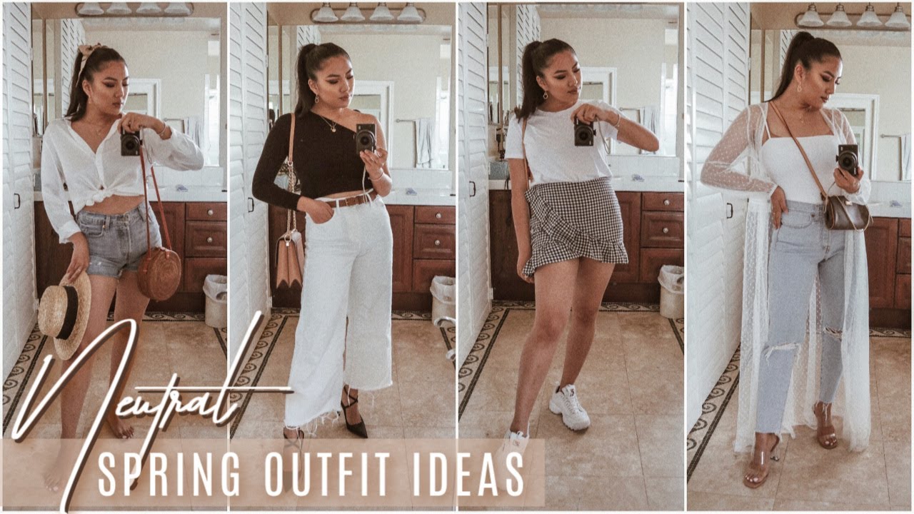Styling Neutral Spring Outfits for a size 6-8
