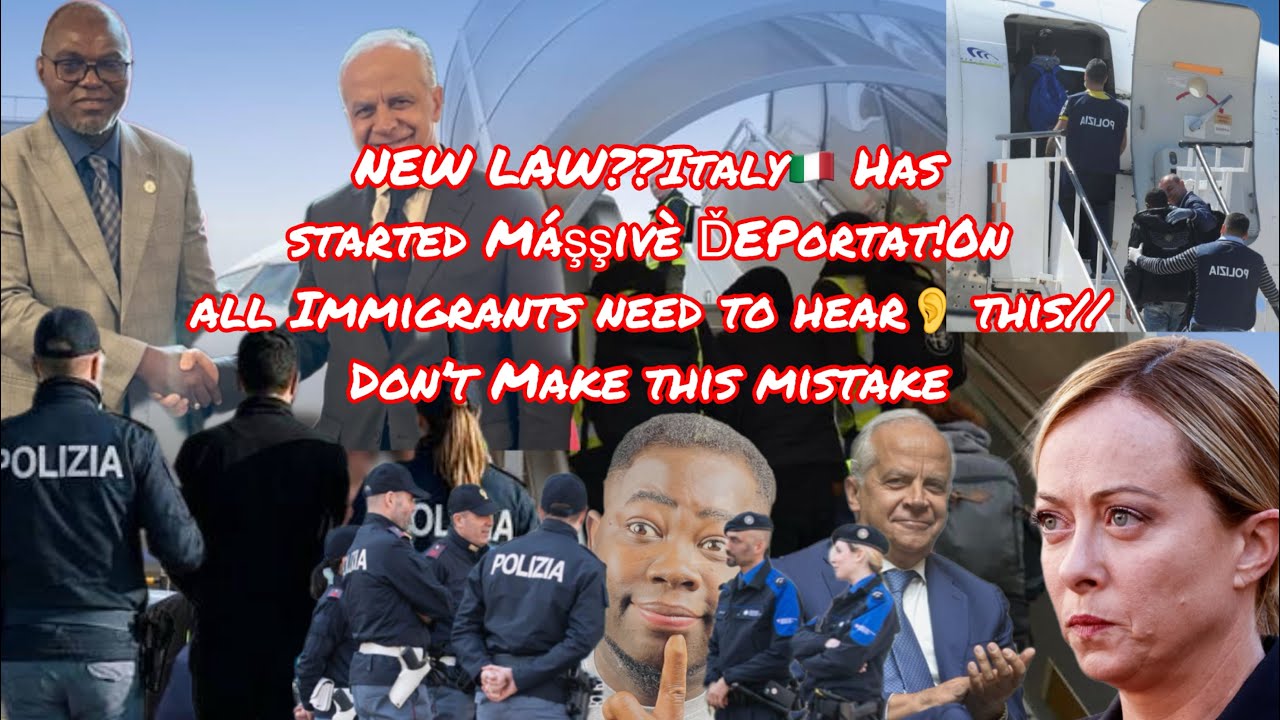 NEW LAW?Italy🇮🇹 Has started Máşşivè ĎEPortat!0n all Immigrants need to hear👂this very important news