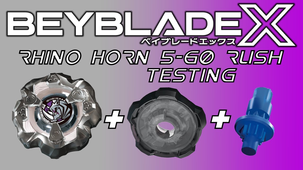 BEYBLADE X | Rhino Horn 5-60 Rush - Combo Testing/Test Battles!