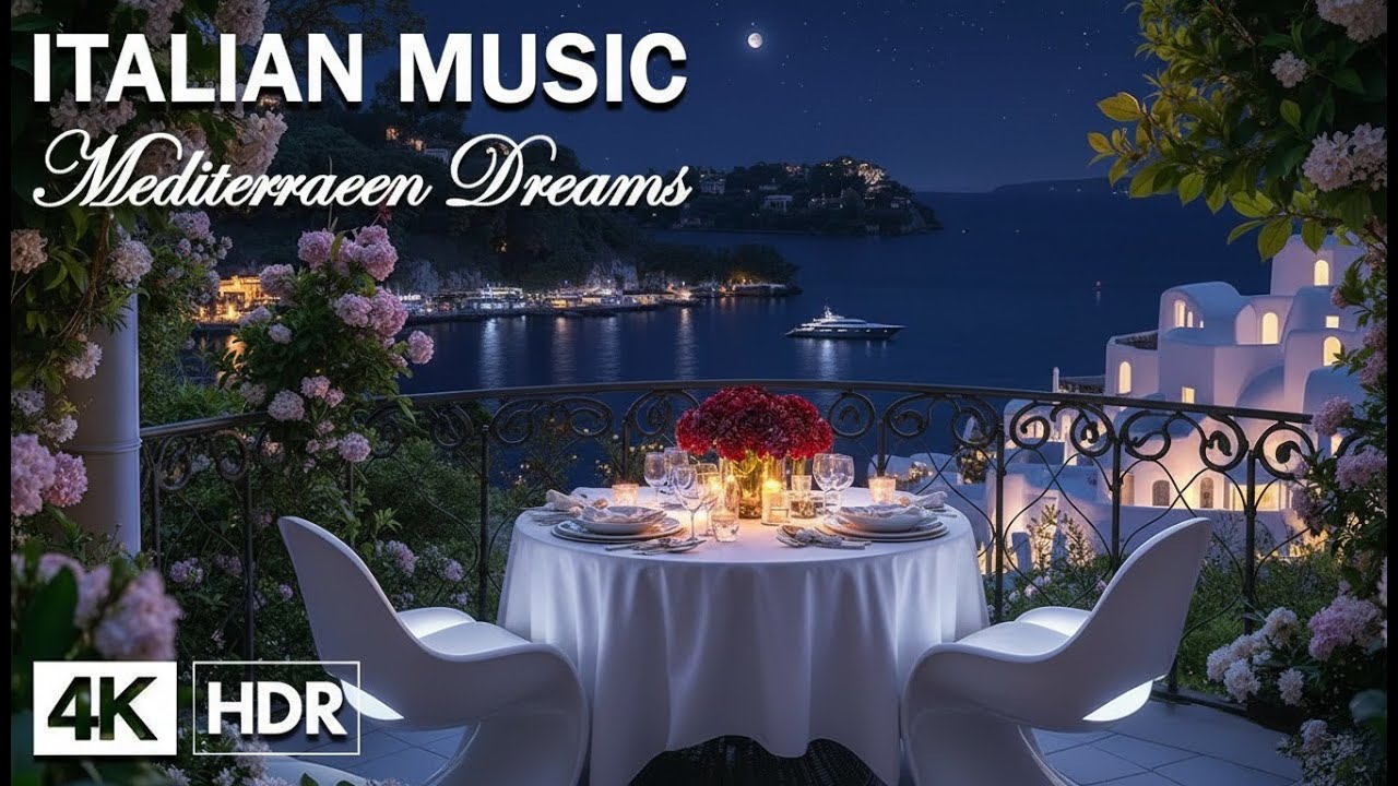 Italian Coast Serenity 🎶 Soft Guitar Sounds & Romantic Seaside Serenity on the Italian Coast 4K