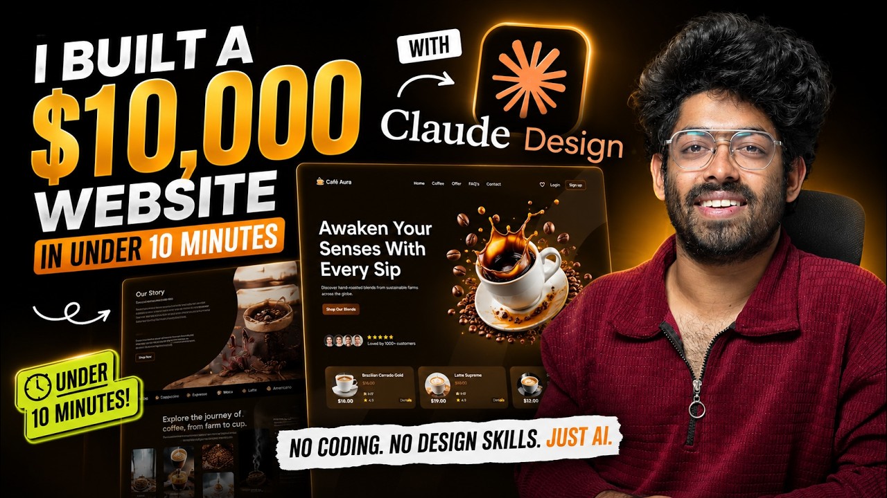 Claude Design создал для меня сайт за $10 000 | Слишком просто!