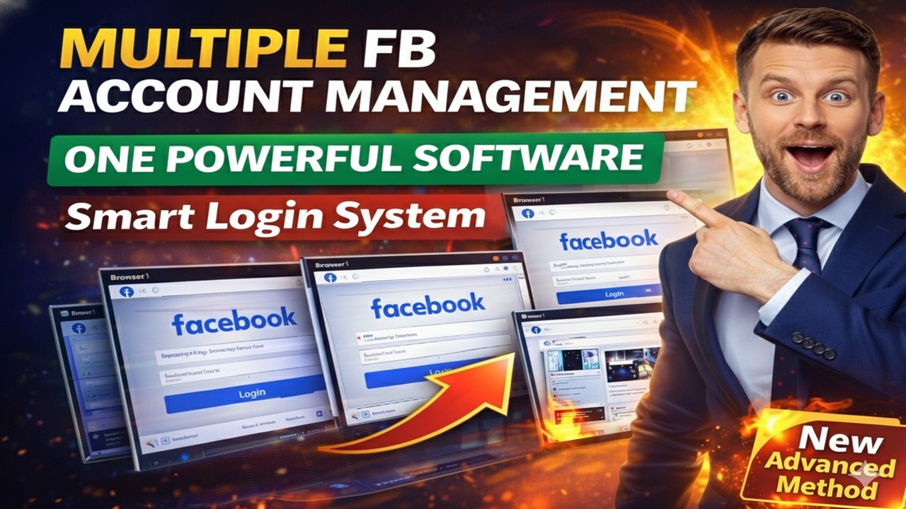 Facebook Auto Sharning Software 🔥 Facebook Multi Account Manager | Auto Login + Saved Sessions