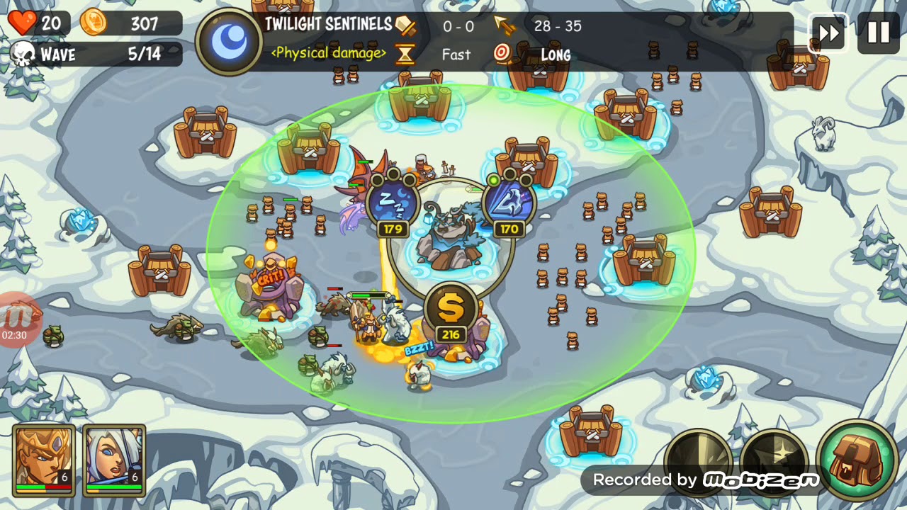 Empire Warriors TD Level 13 Normal  The Ice Trolls'lair