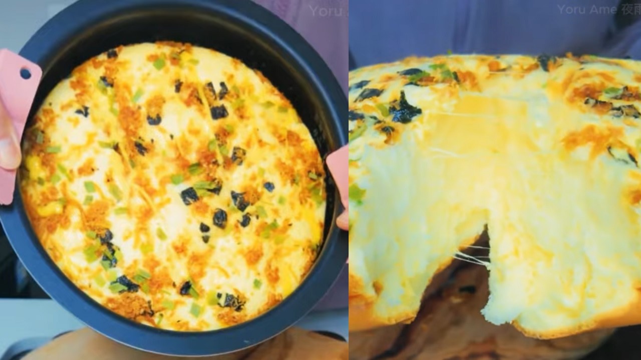チーズシフォンケーキ 炊飯器｜失敗しないふわふわ食感【正月のおやつ】