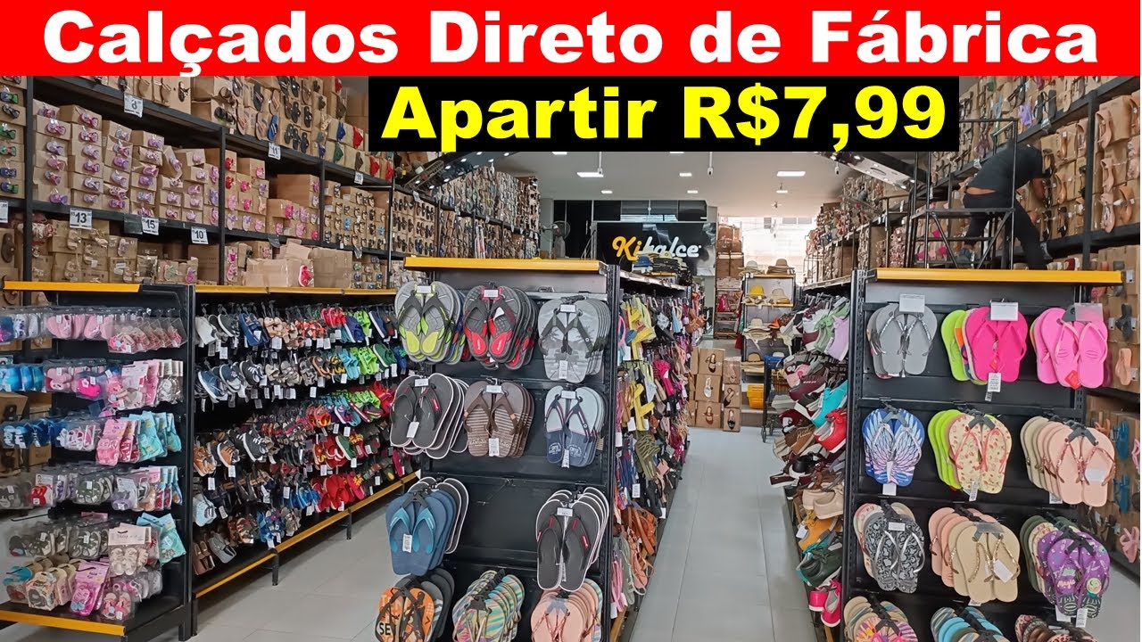 COMPRE CALÇADOS DIRETO DA FÁBRICA DE SANTA CRUZ DO CAPIBARIBE PE, APARTIR R$7,99