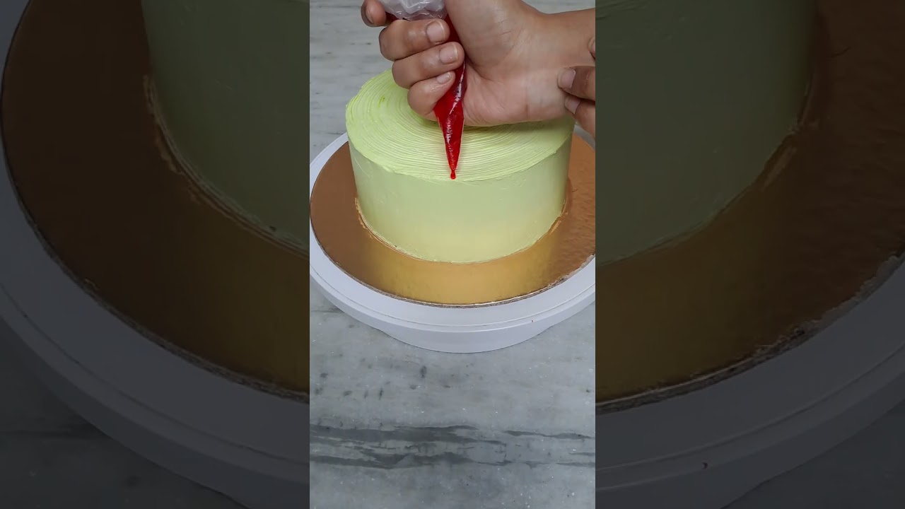 How to use neutral gel on cake🎂  Part 1   #shorts #cakes