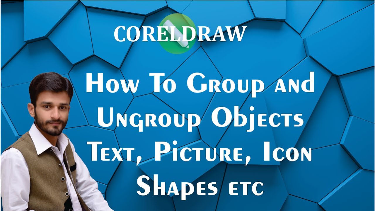 How To Group & Ungroup Text | How To Group & Ungroup Objects | CorelDraw