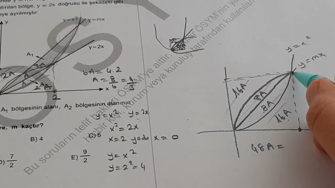 2022 AYT Matematik Soruları 24-25-26 Çözümleri