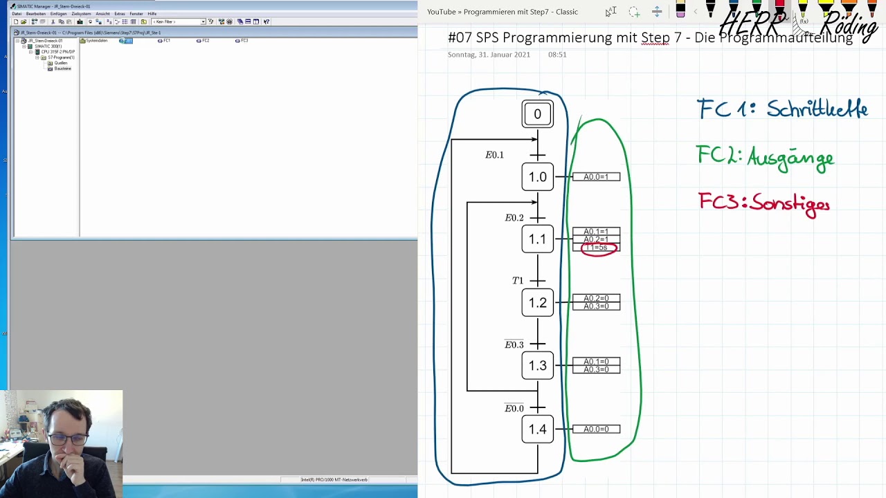 #07 SPS Programmierung mit Step 7 - Die Programmaufteilung