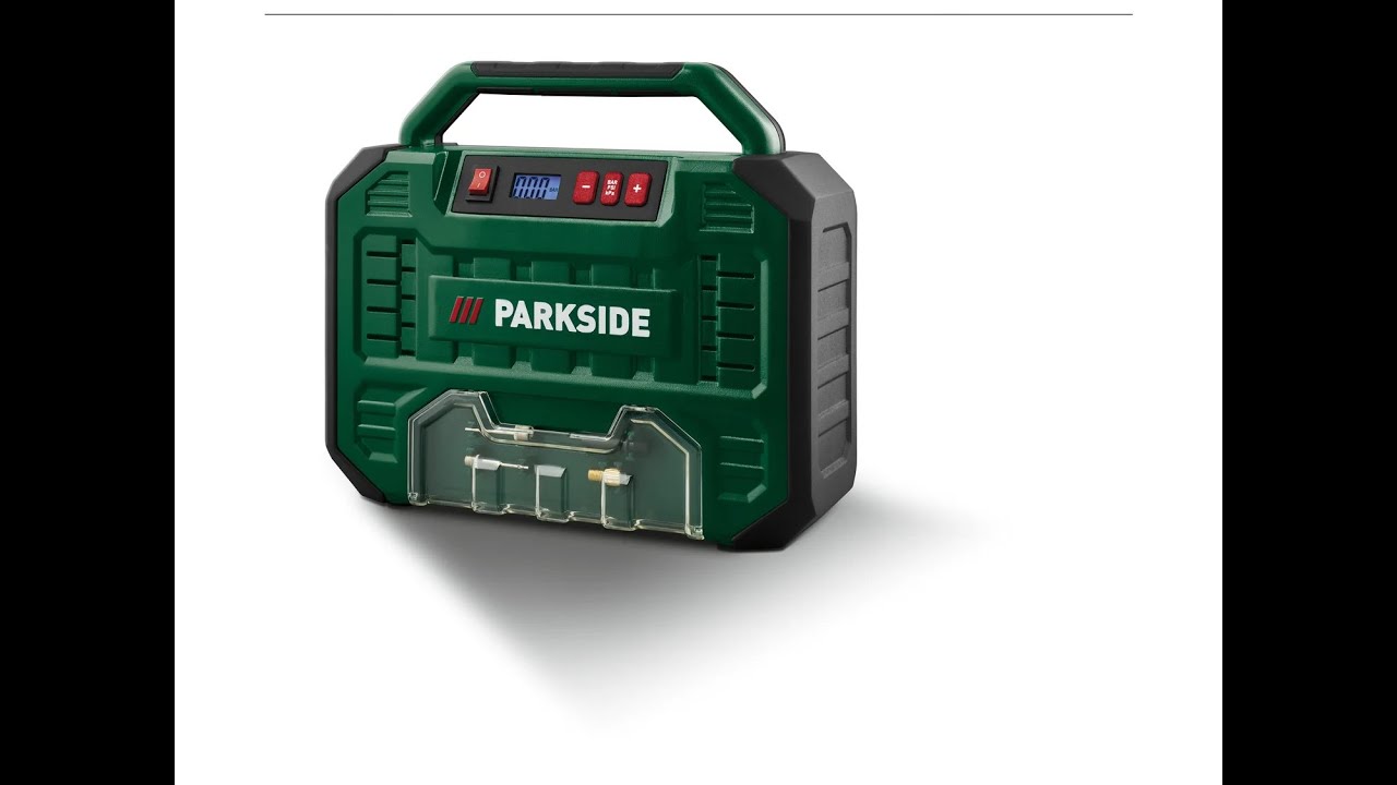 Parkside 12V/230V Portable Compressor With Digital Display PMK 150 A1