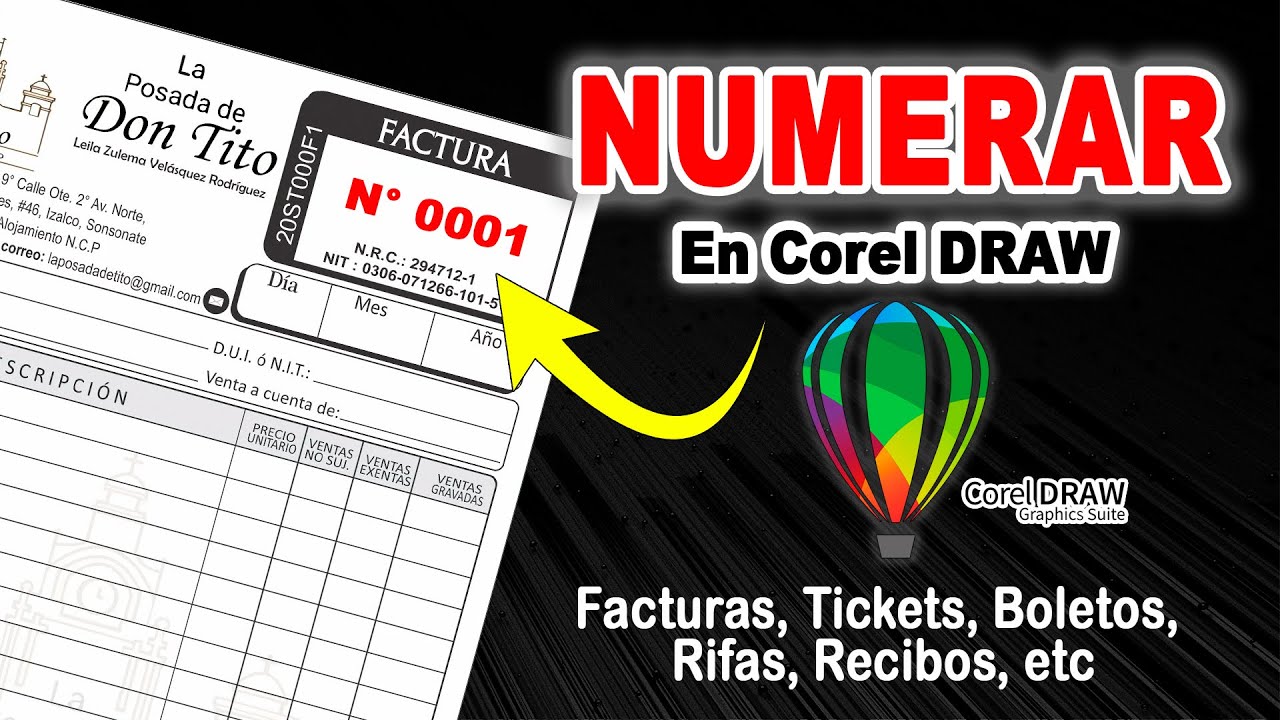 Como Numerar Facturas en CorelDraw 2024 ✅